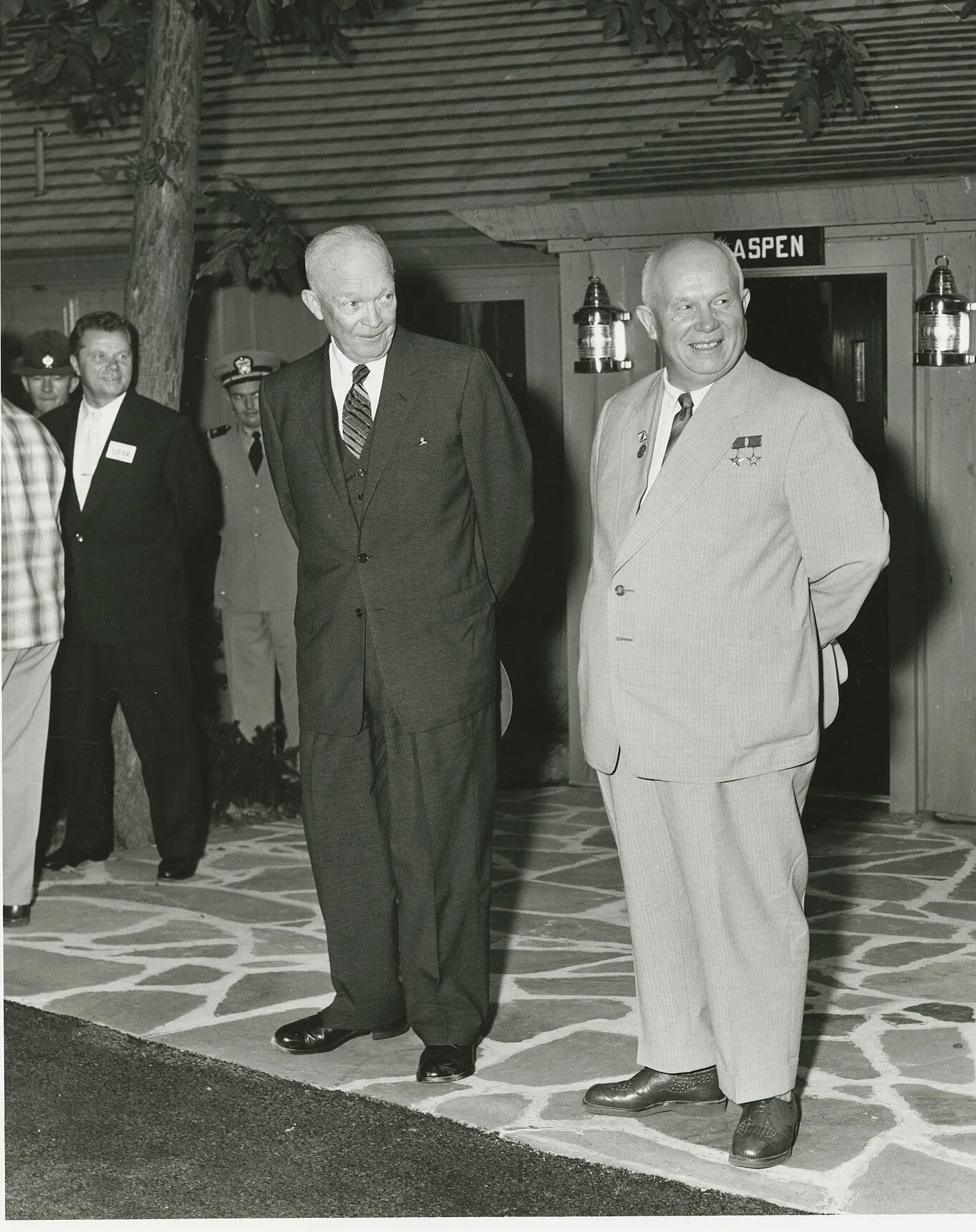 Camp David, September 1959: the Thaw rested on one man — and ended together with him (U.S. Navy photo / NARA).